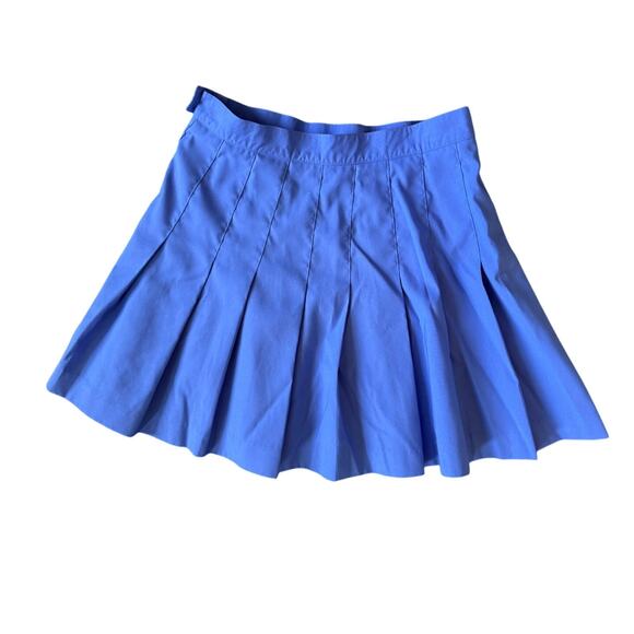 Vtg Le Coq Sportif Pleated Tennis Skirt Size 8/ X-Small Periwinkle Blue - Picture 1 of 5